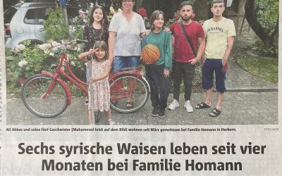 Sechs syrische Waisen leben seit vier Monaten bei Familie Homann