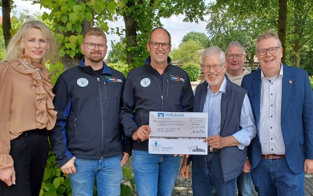 Firmenjubiläum bringt 3.600 Euro für soziale Projekte